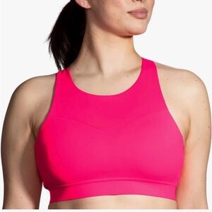 Brooks Vibrant Pink 3 Pocket Sports Bra